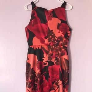 Colorful over the knee dress